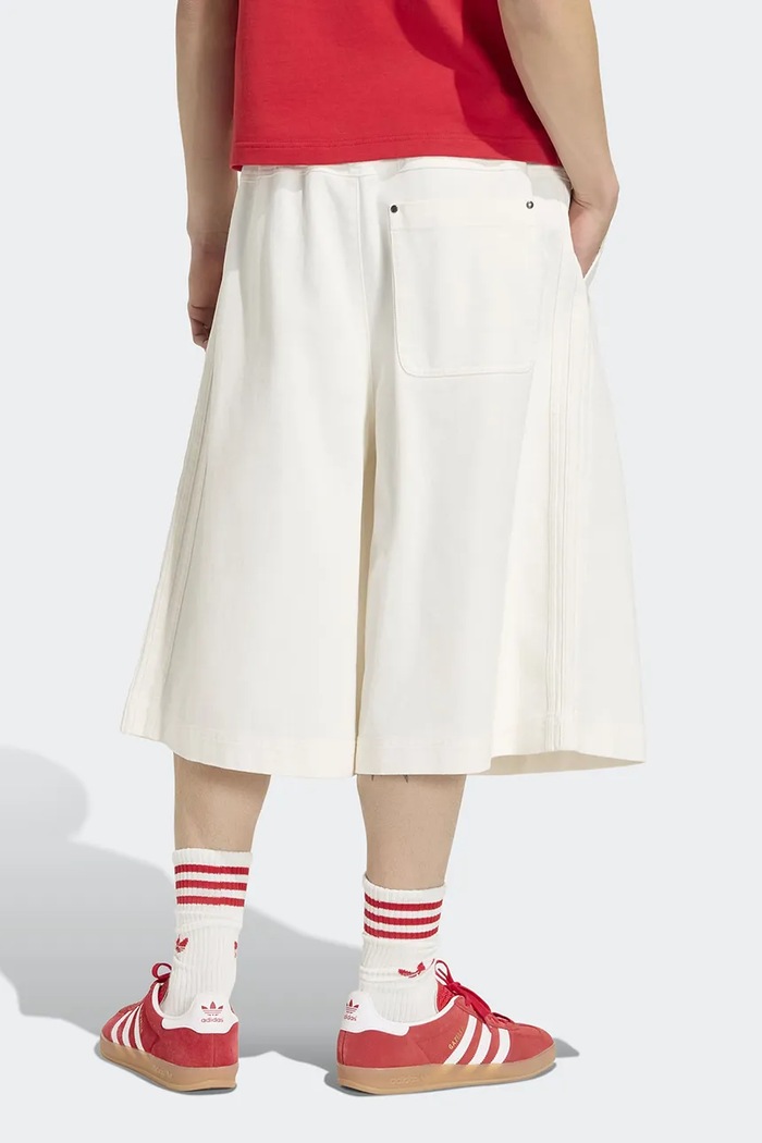 adidas Originals Pleated Jorts шорти бавовняні чоловічі KR9114 білий AW26