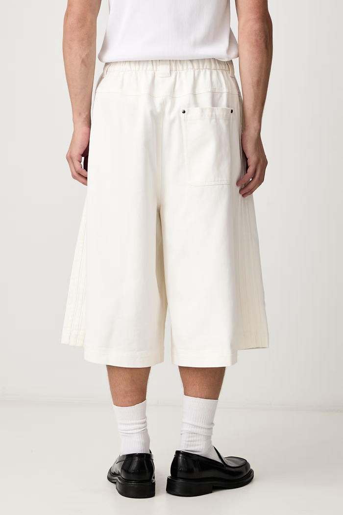 Oblečení adidas Originals Pleated Jorts šortky bavlněné pánské KR9114 bílá