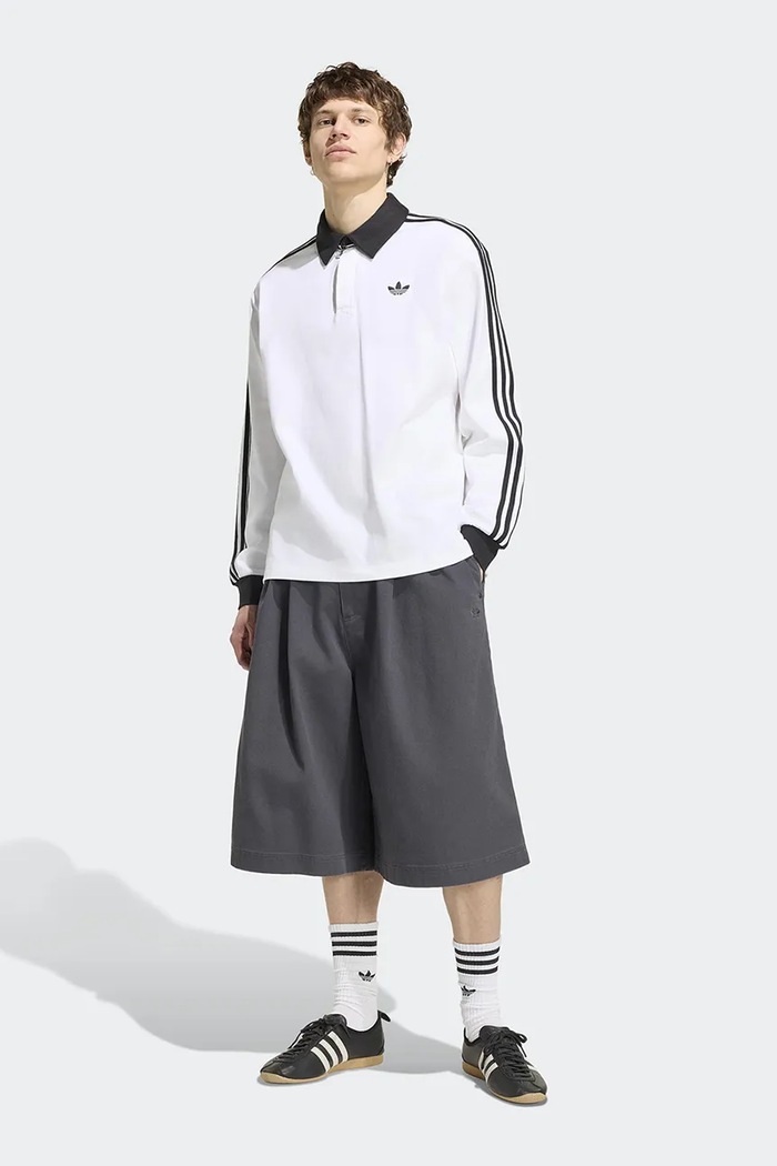 Одяг adidas Originals Pleated Jorts шорти бавовняні чоловічі KQ9443 сірий