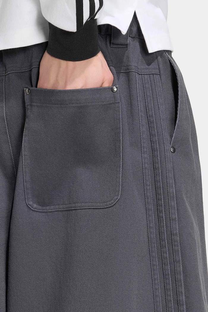 Pleated Jorts шорти бавовняні чоловічі adidas Originals сірий KQ9443