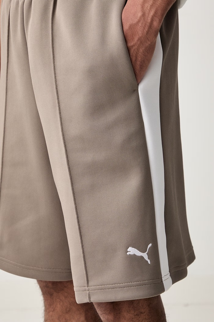Puma szorty dresowe męskie T7 beżowy 636734