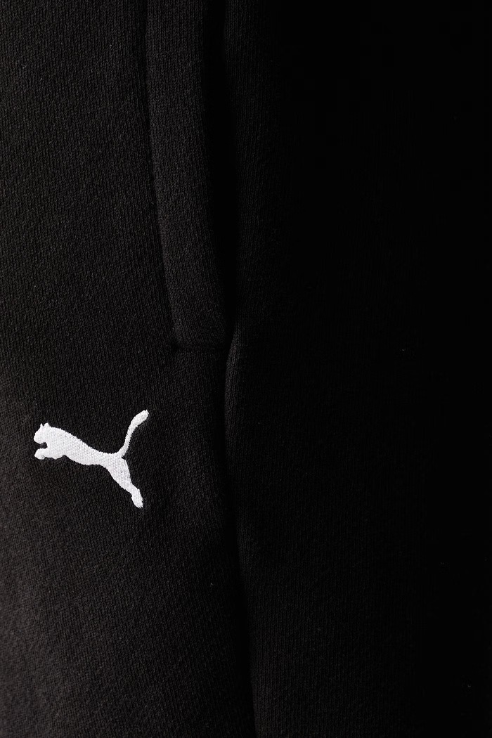 Puma szorty dresowe męskie bawełniane Essentials czarny 636711