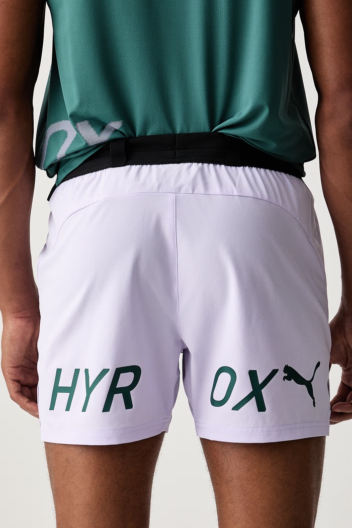 Odzież Puma szorty sportowe męskie HYROX 529238 fioletowy
