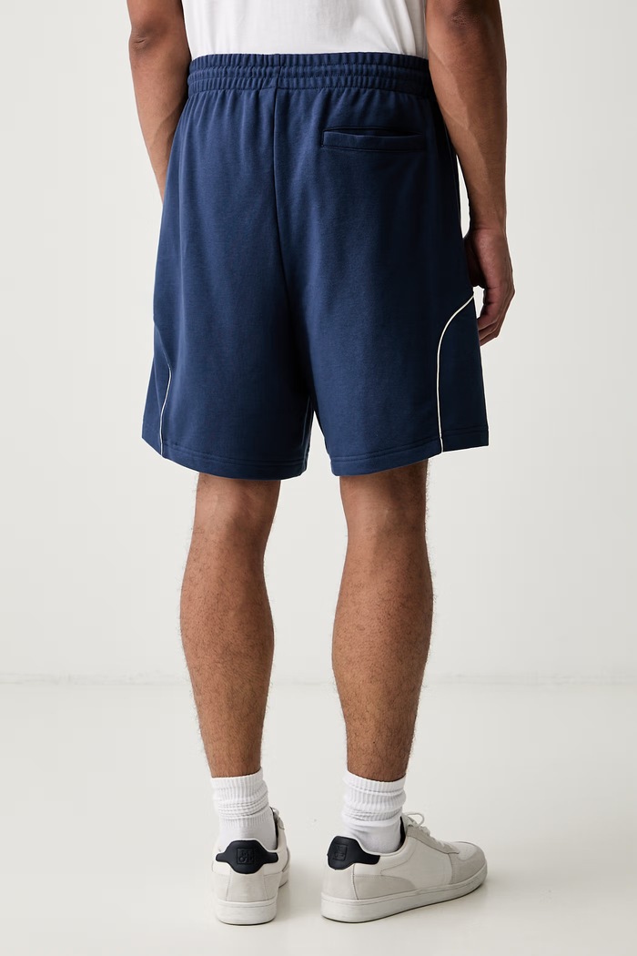 Odzież New Balance szorty dresowe męskie z bawełną MB62S8AANNY granatowy