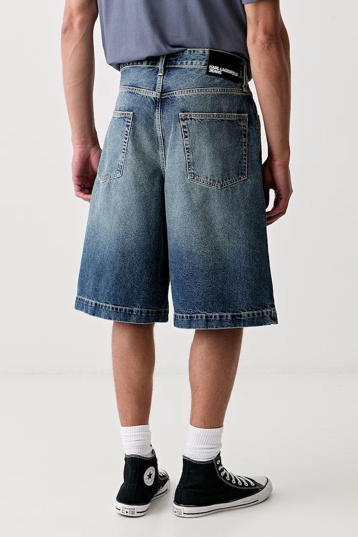 Odzież Karl Lagerfeld Jeans szorty męskie jeansowe B3M10001 niebieski