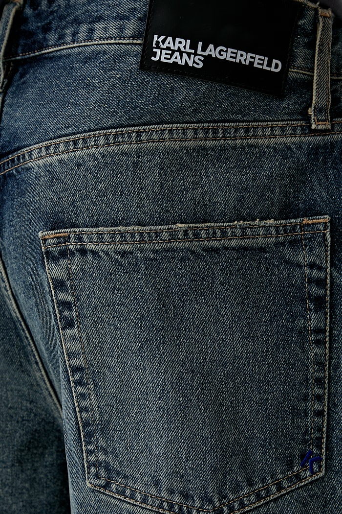 Karl Lagerfeld Jeans szorty męskie jeansowe niebieski B3M10001