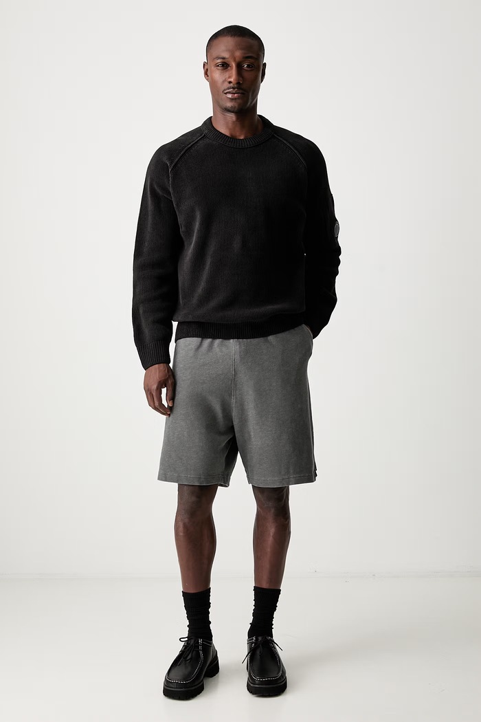 Carhartt WIP Harper Sweat szorty bawełniane męskie I036898 czarny AW26