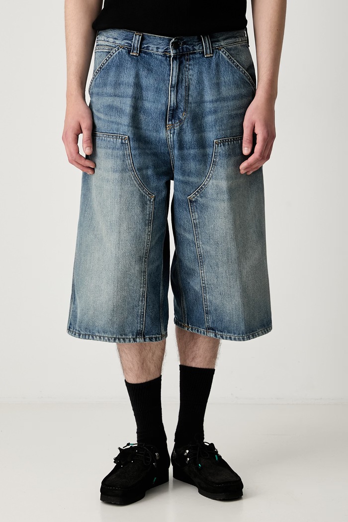 Carhartt WIP OG Double Knee szorty jeansowe męskie niebieski I037493