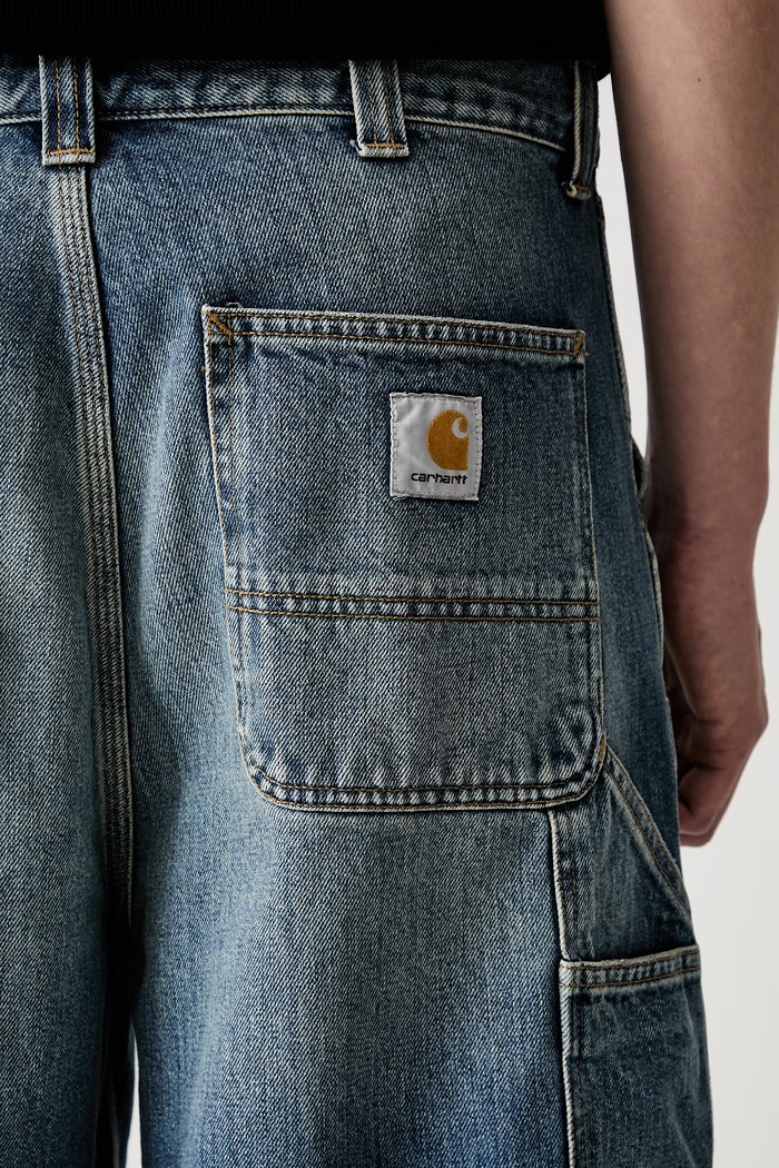 Carhartt WIP OG Double Knee szorty jeansowe męskie niebieski I037493