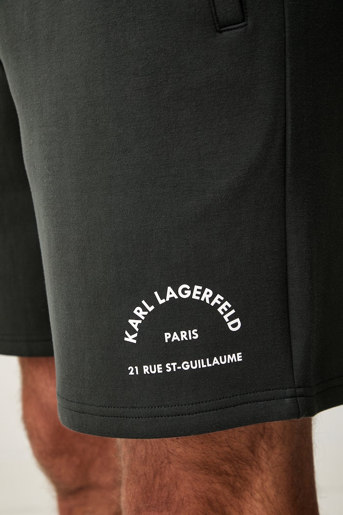 Karl Lagerfeld szorty dresowe męskie z wiskozą zielony B3M44004