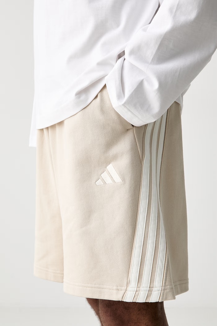 adidas σορτς επίσημα ανδρικά βαμβακερά μπεζ KW2385