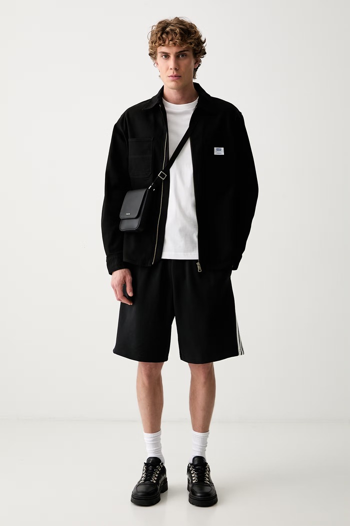 adidas szorty dresowe męskie bawełniane KW2354 czarny AW26