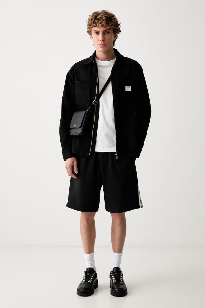 adidas szorty dresowe męskie bawełniane KW2354 czarny AW26