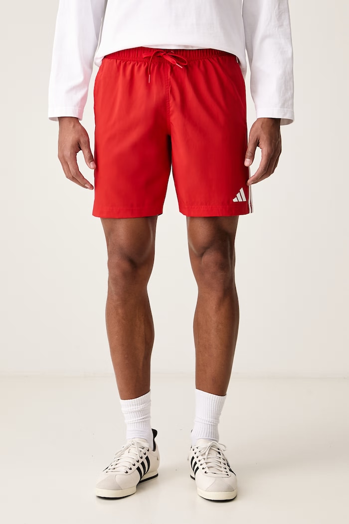 adidas Plavecké šortky pánske Three Stripes červená KG1679