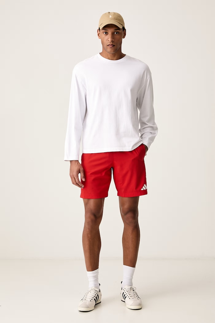 adidas Plavecké šortky pánske Three Stripes KG1679 červená AW26