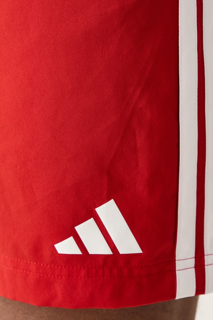 Plavecké šortky pánske Three Stripes adidas KG1679 červená