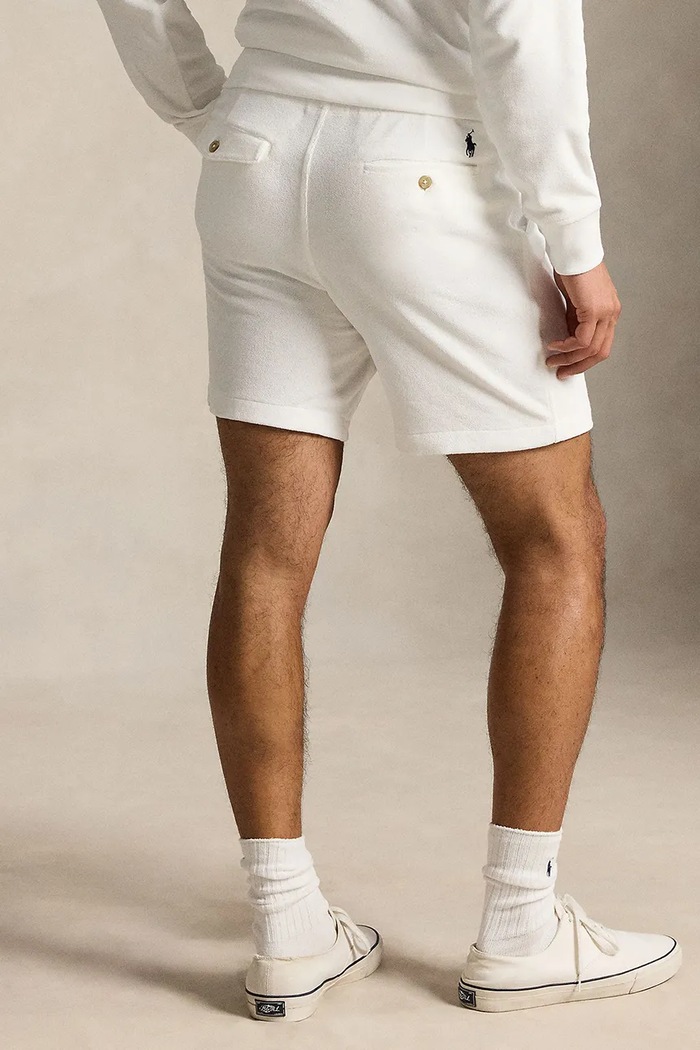 Polo Ralph Lauren šortky pánske s bavlnou 710B19234 biela AW26