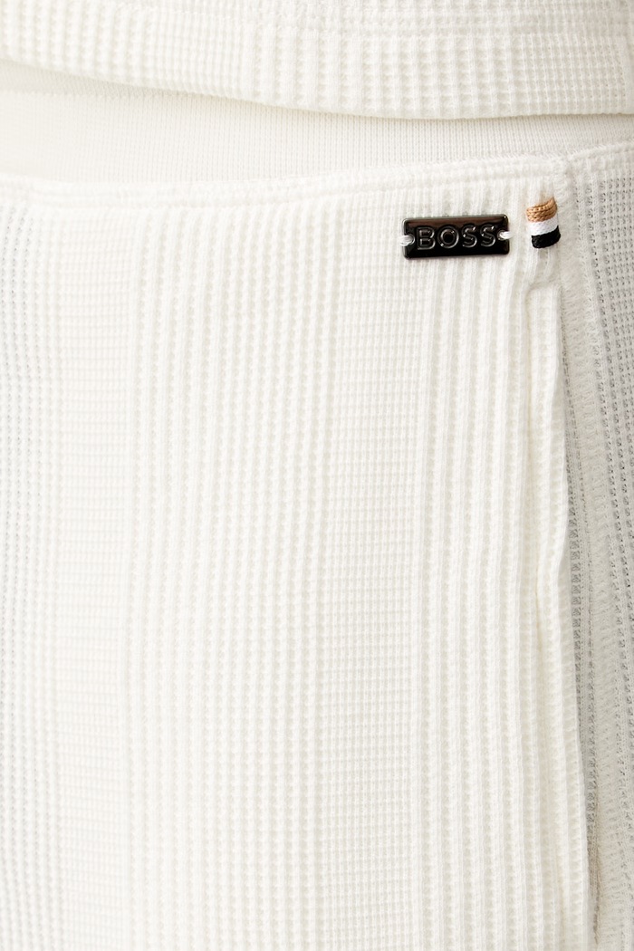 BOSS σορτς lounge ανδρικά με βαμβάκι Structure Shorts μπεζ 50540581