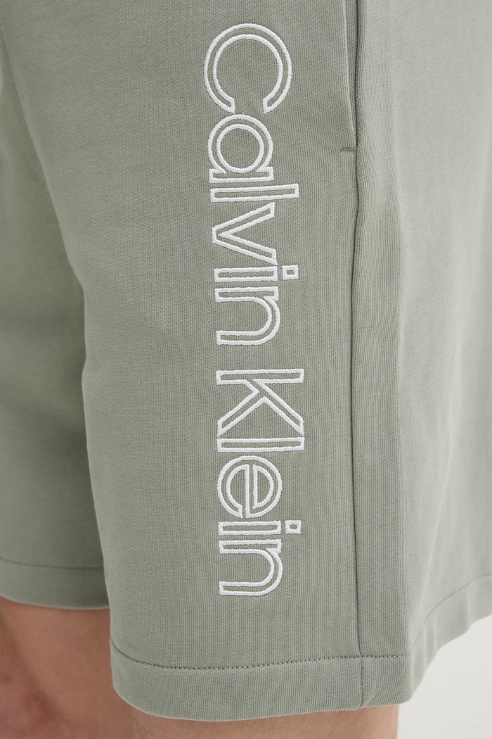 Calvin Klein melegítő férfi pamut zöld LV04LG214G