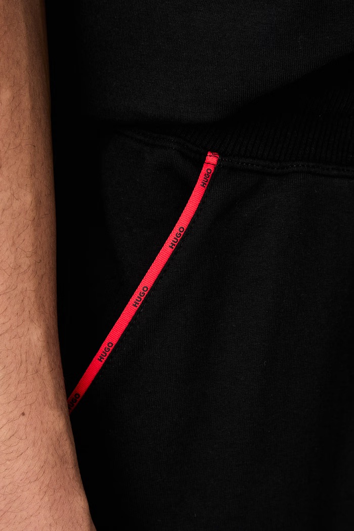 HUGO homewear kratke hlače za muškarce s pamukom NOAH SHORTS crna 50566165