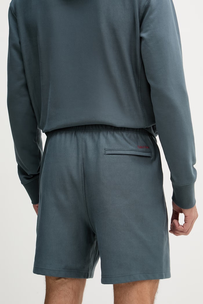 Odzież Calvin Klein Jeans szorty dresowe męskie z bawełną LV04LG218G turkusowy