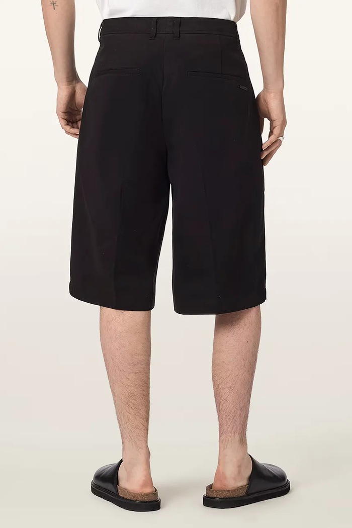 AllSaints szorty męskie bawełniane CASTRO M038TE czarny AW26