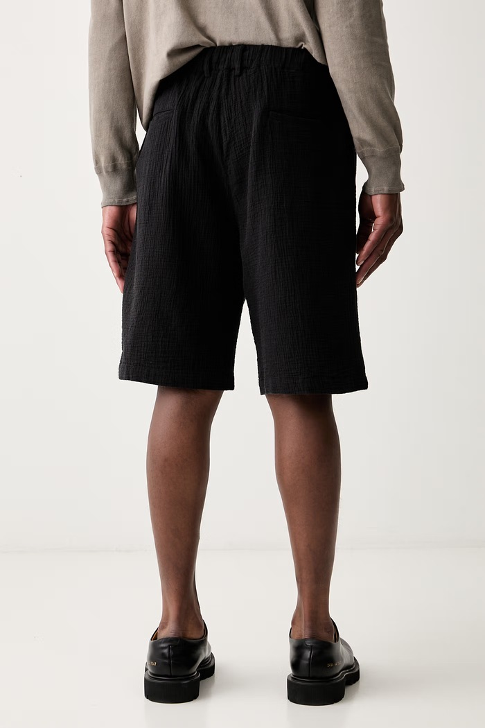 Odzież AllSaints szorty męskie bawełniane TAIKO M043TE czarny