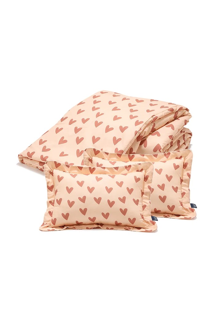 La Millou Komplet pościeli dziecięcy HEARTBEAT PINK różowy 143562