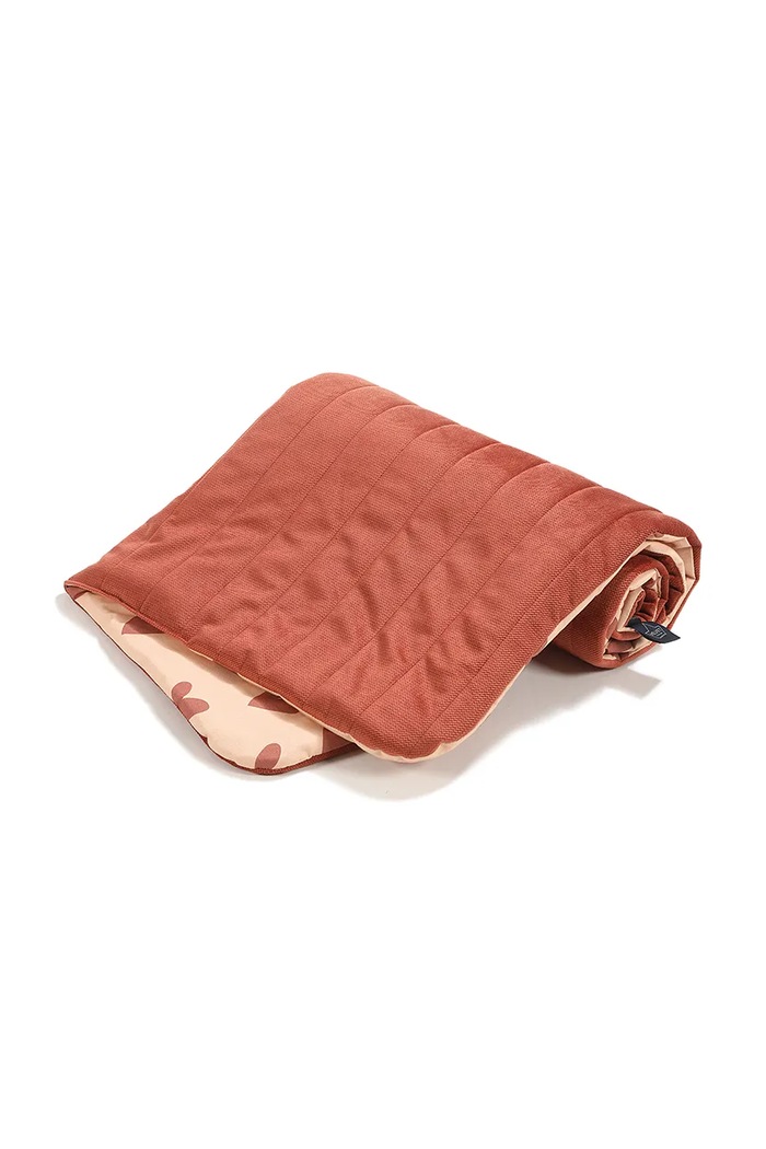 La Millou Kocyk dziecięcy z bawełną HEARTBEAT PINK 152227. różowy AW26