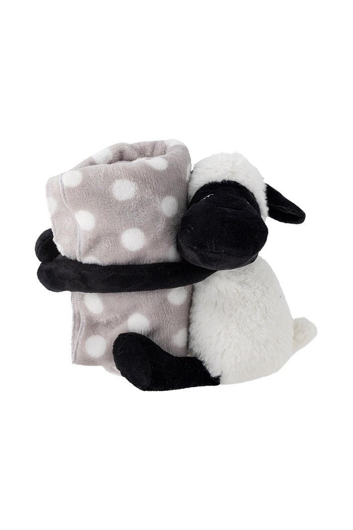 Bloomingville MINI Kocyk dziecięcy Dolly Soft Toy with blanket biały 82064489