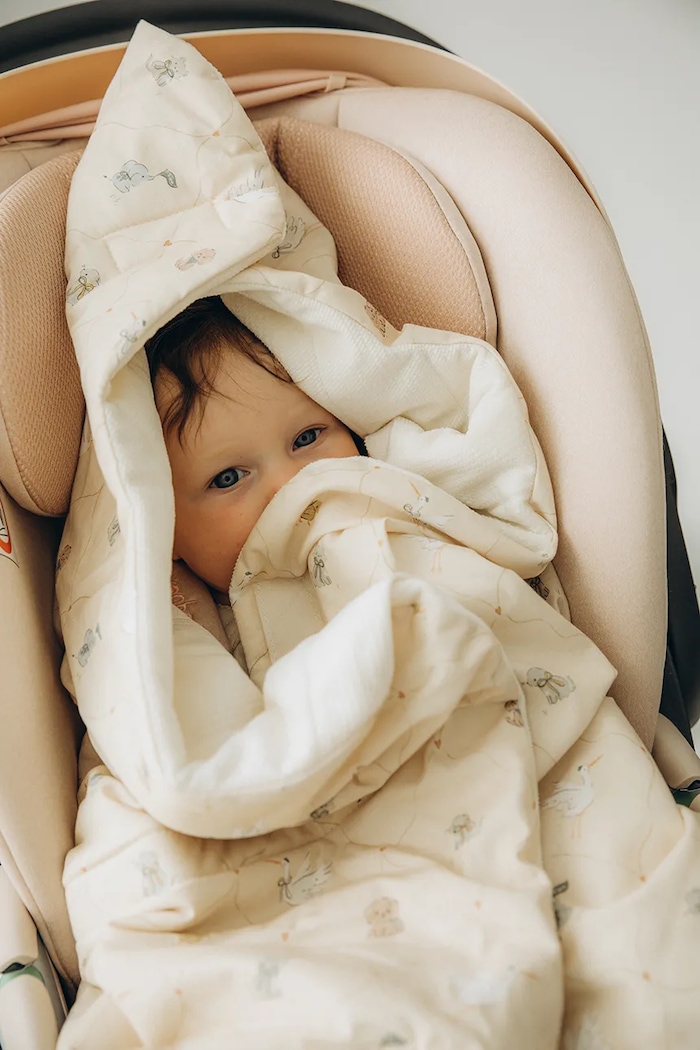 Wkładka do fotelika samochodowego niemowlęca z bawełną BEBE MIGNON VANILLA La Millou 156626 beżowy