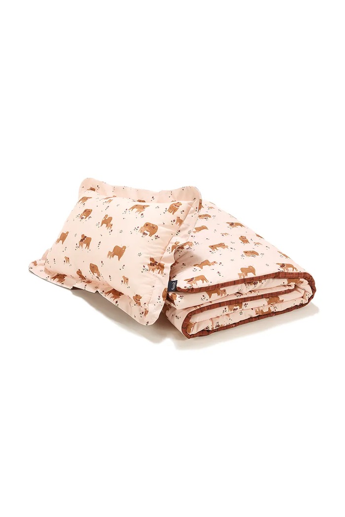 La Millou Set posteljine za djecu od pamuka MOO MEADOW 156554 narančasta AW26