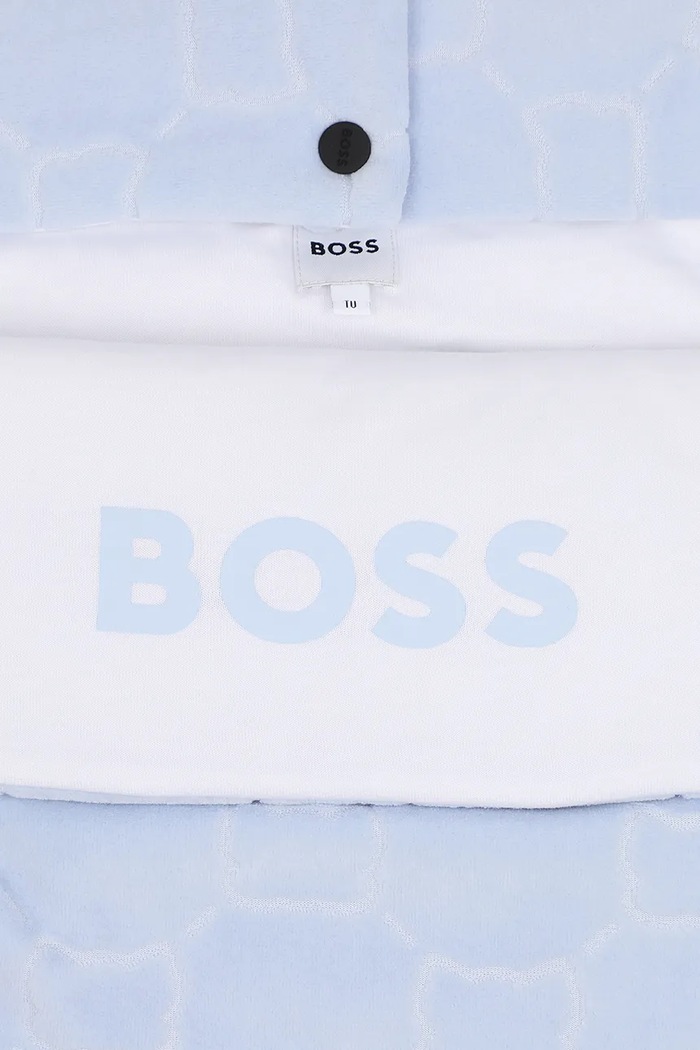 Спален чувал за бебе от памучна материя BOSS J53573 син