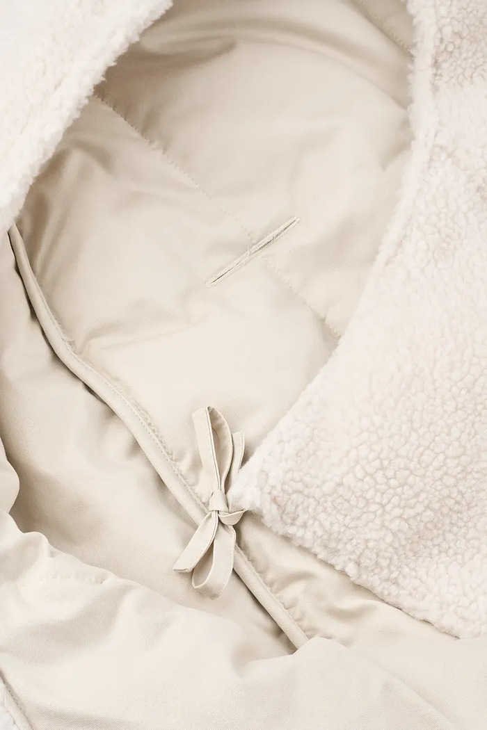 BIMBA Liewood Sacco a pelo per neonati Orion Pile Sleeping Bag LW21202.9BY2 beige