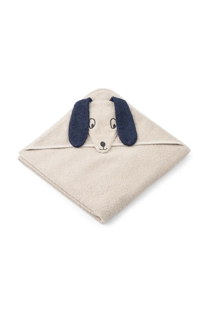 Liewood Bawełniany Augusta Dog Hooded Towel LW21160.9BY2 beżowy AW26