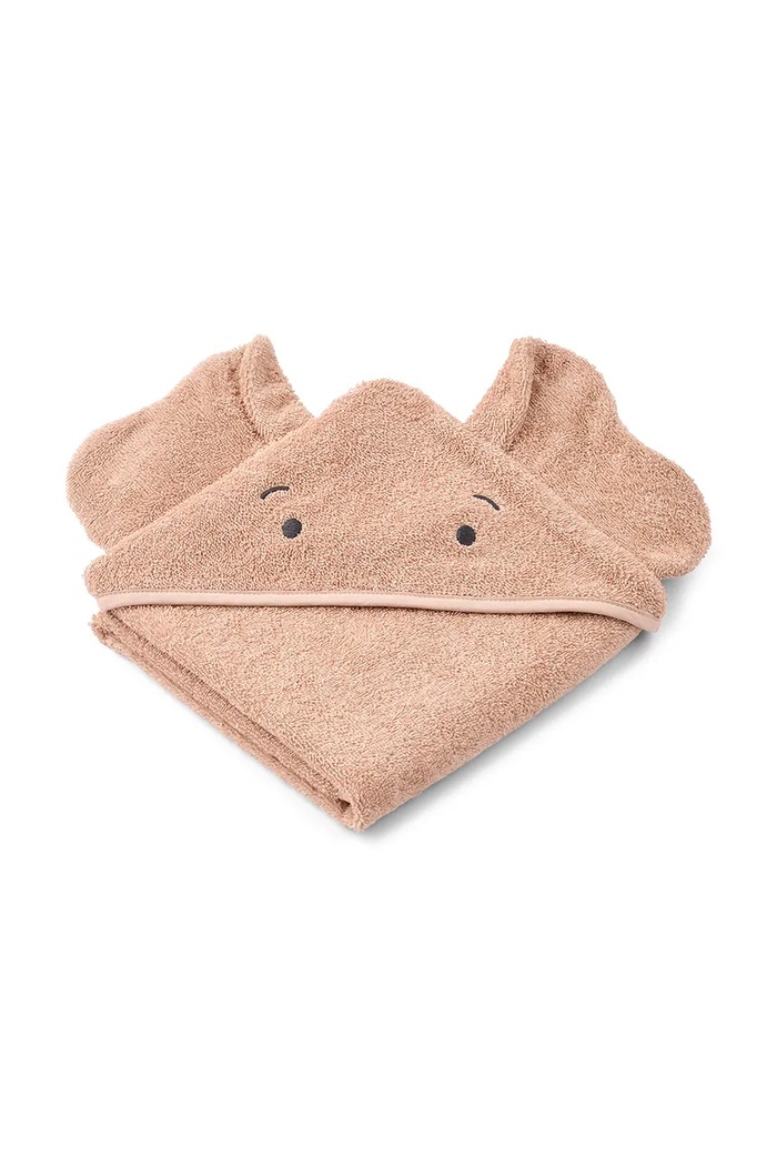Liewood Bawełniany Albert Elephant Hooded Towel pomarańczowy LW21158.9BY2
