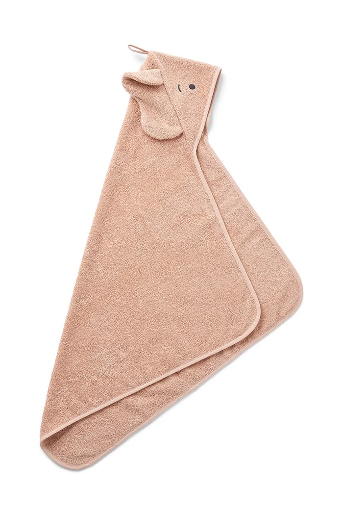 Liewood Bawełniany Albert Elephant Hooded Towel LW21158.9BY2 pomarańczowy AW26