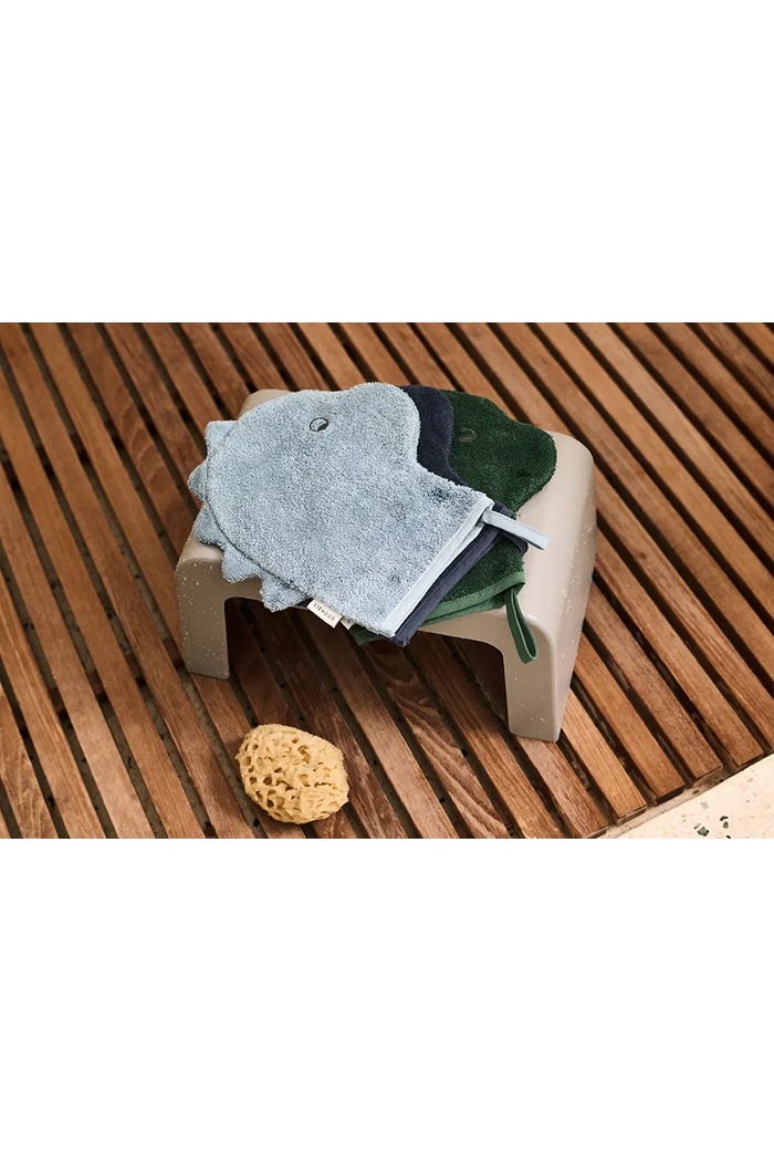 Liewood Myjka bawełniana Sylvester Washcloth 3-pack LW20171.9BY2 niebieski AW26