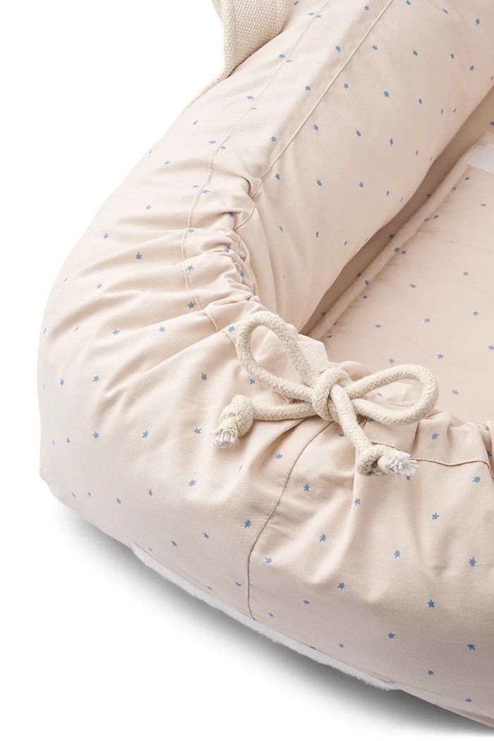Marsupio porta bebè per neonati in cotone Gro Printed Babylift Liewood LW14693.9BY2 beige