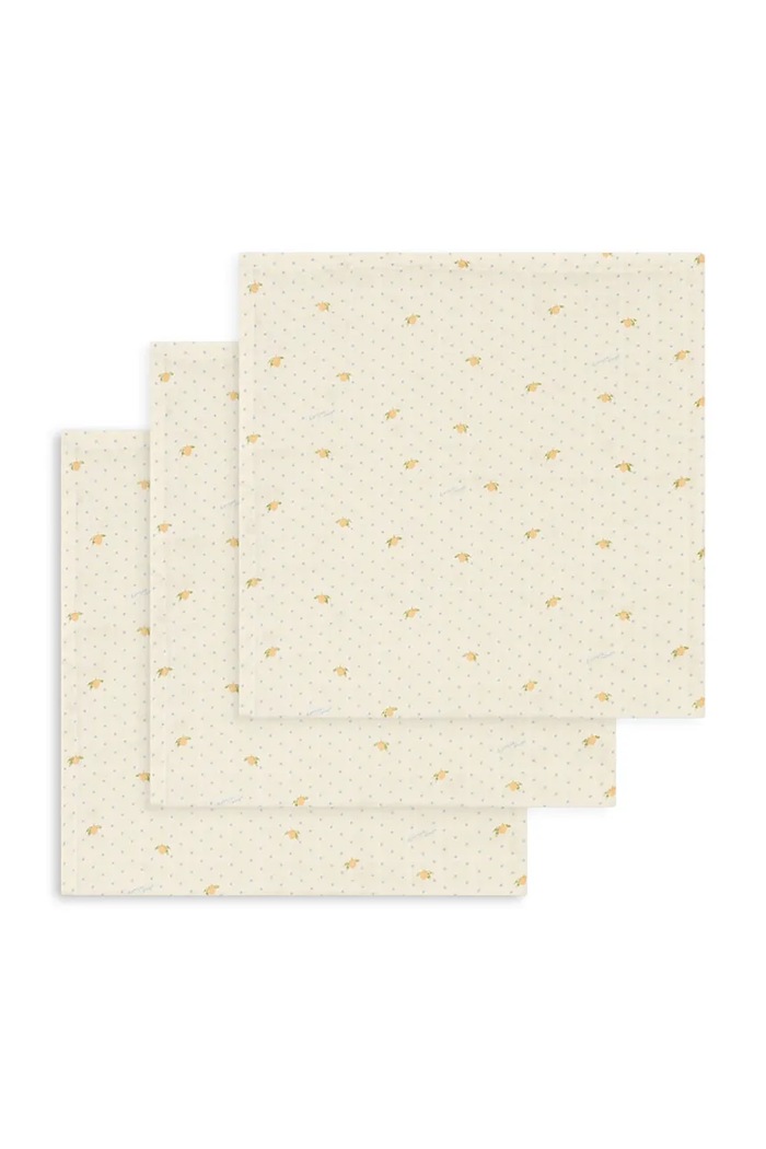Konges Sløjd Παιδικά βαμβακερά 3 PACK MUSLIN CLOTH GOTS 3-pack μπεζ KS105863.9BY2
