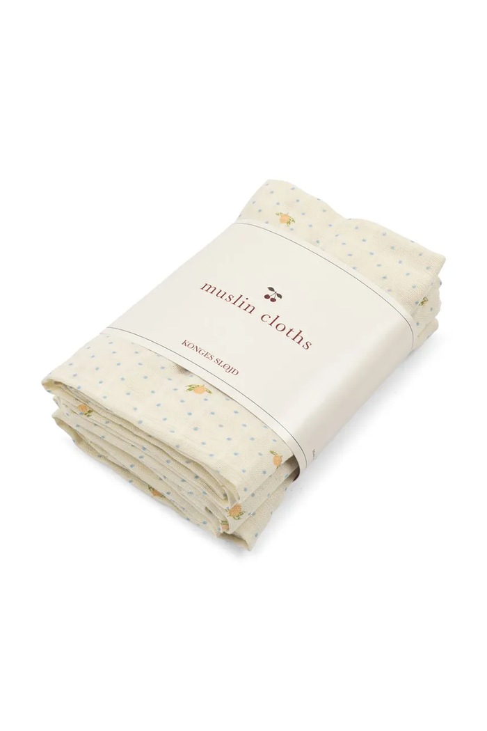 Konges Sløjd Παιδικά βαμβακερά 3 PACK MUSLIN CLOTH GOTS 3-pack KS105863.9BY2 μπεζ AW26