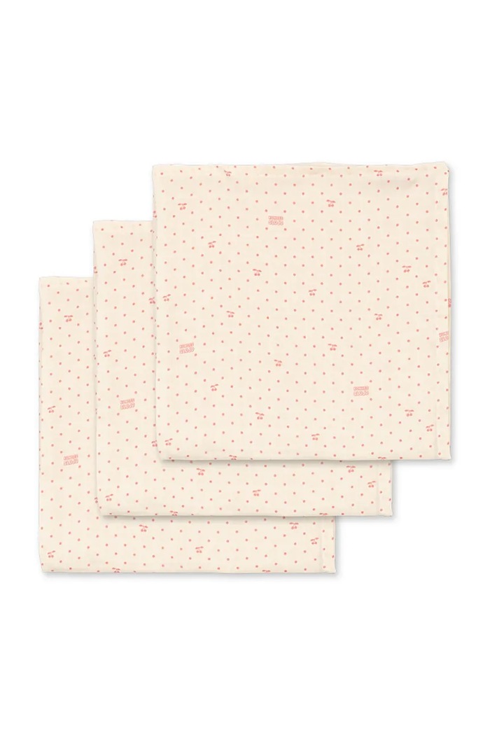 Konges Sløjd Παιδικά βαμβακερά 3 PACK MUSLIN CLOTH GOTS 3-pack ροζ KS105863.9BY2