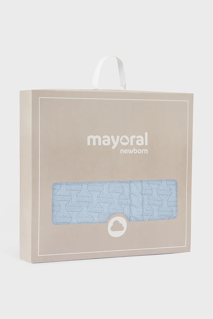 Mayoral Newborn dětská deka kojenecká bavlněná modrá 9132.2E.Newborn.9BY2