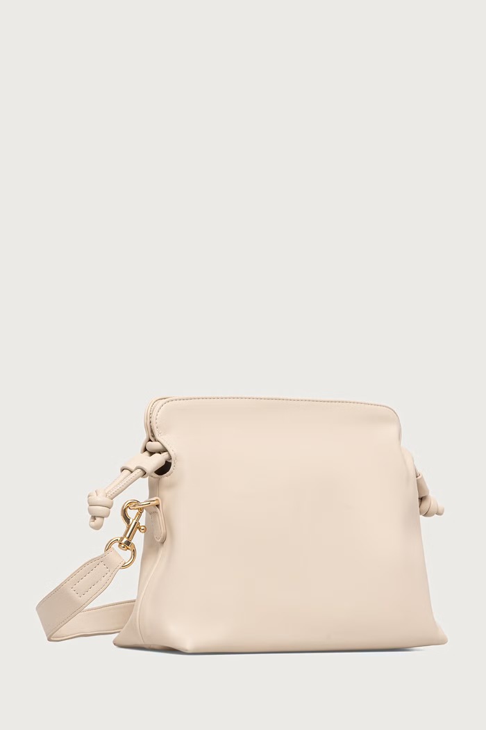 United Colors of Benetton Torebka crossbody damska z imitacji skóry 6IAWVY03P beżowy AW26