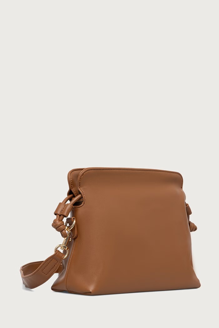 United Colors of Benetton Torebka crossbody damska z imitacji skóry 6IAWVY03P brązowy AW26