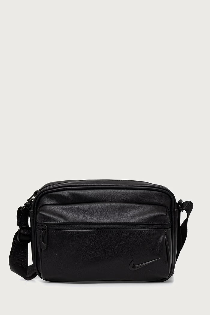 Nike Sportswear Torebka crossbody damska z imitacji skóry Heritage Premium czarny IB2528.010