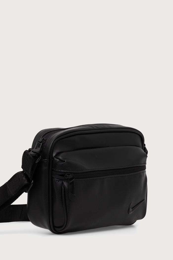 Nike Sportswear Torebka crossbody damska z imitacji skóry Heritage Premium IB2528.010 czarny AW26
