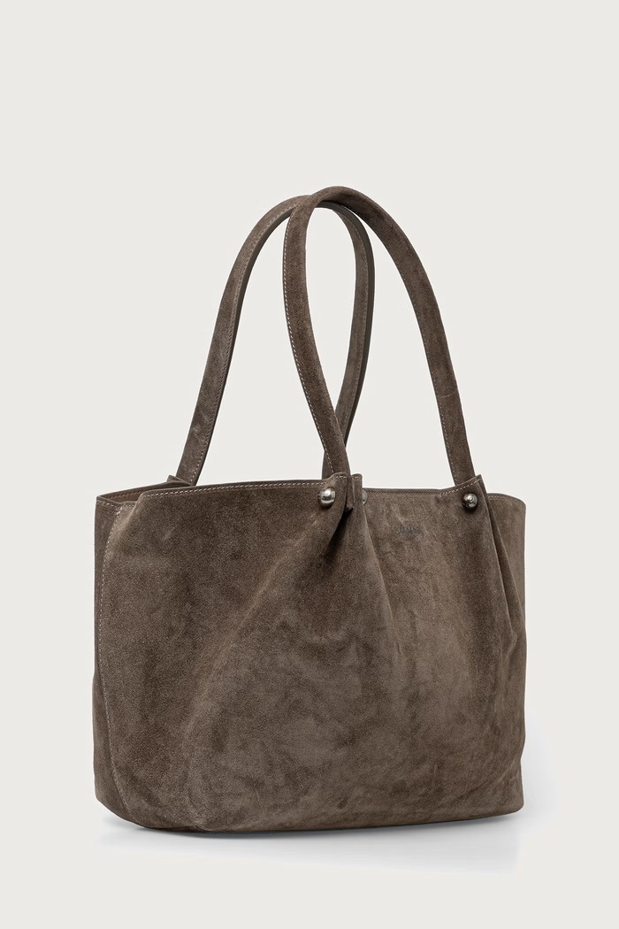 Weekend Max Mara Torebka shopper damska zamszowa WKAPESI 2625516165600 szary AW26