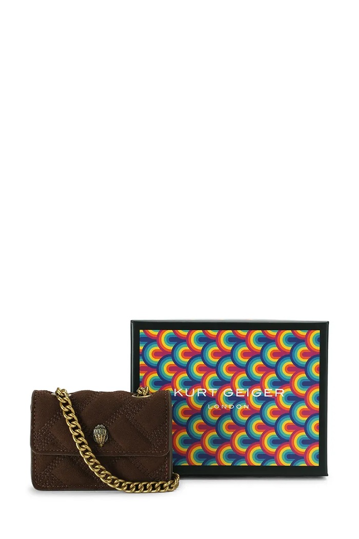 Torebka damska KENSINGTON Kurt Geiger London brązowy 5848231999