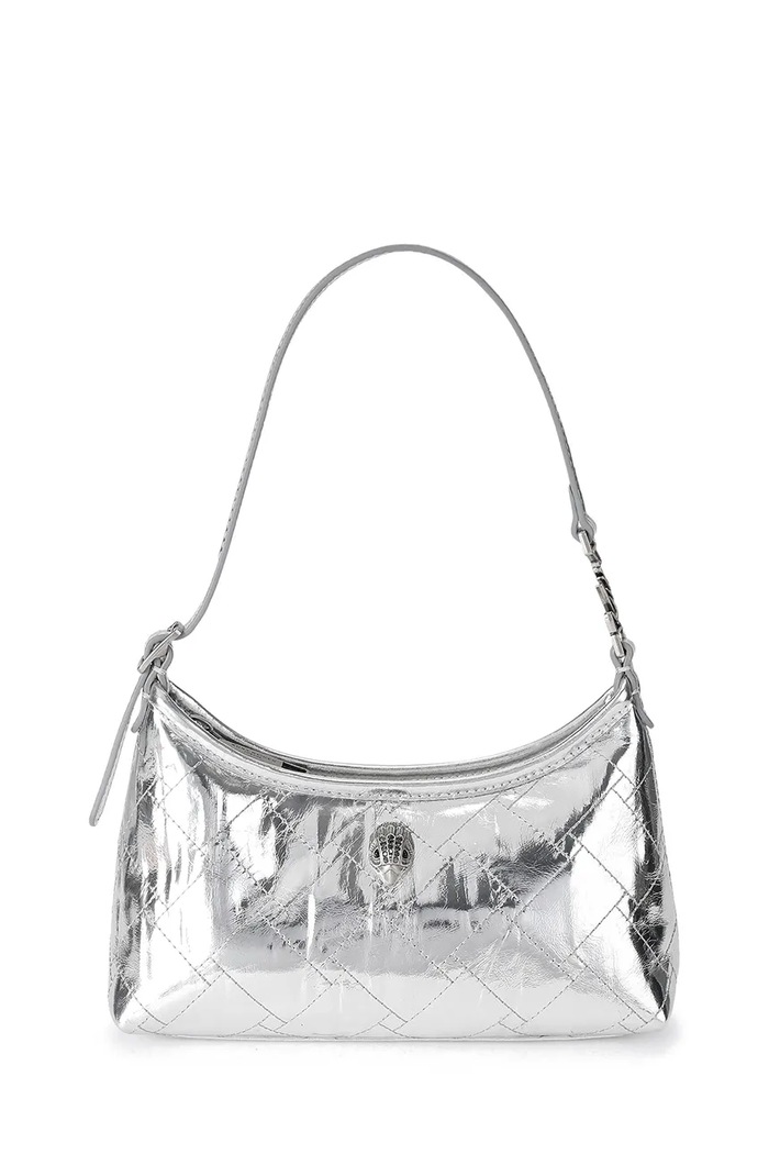 Kurt Geiger London Torebka damska skórzana Kurt Sling srebrny 5586663019